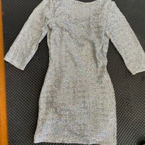 Handmade silver sparkle dress